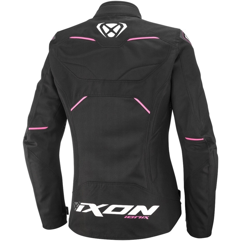 Geacă de motocicletă pentru femei IXON Ionix Lady negru și roz