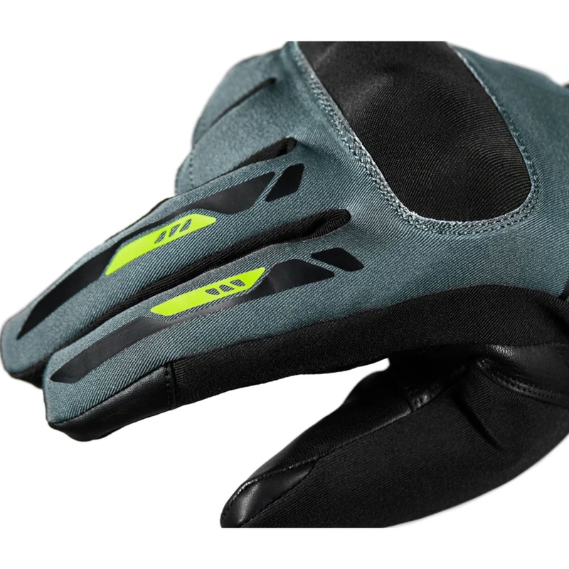 Mănuși motocicletă Seventy Degrees SD-T57 Giau negru-gri-galben fluo