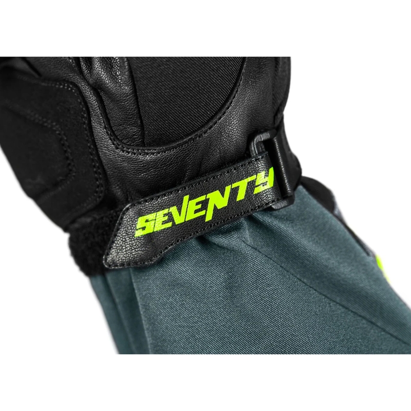 Mănuși motocicletă Seventy Degrees SD-T57 Giau negru-gri-galben fluo
