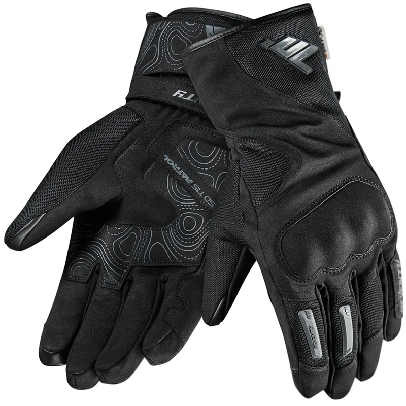 Mănuși de motocicletă Seventy Degrees SD-T15 Patrol, negre