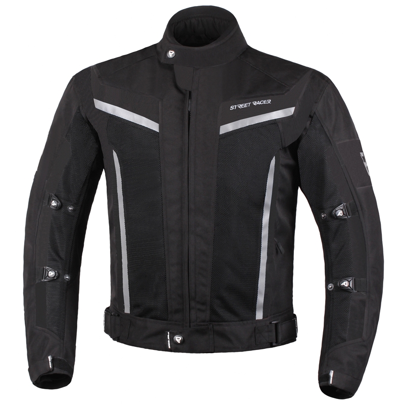 Geacă moto Street Racer Elite negru lichidare
