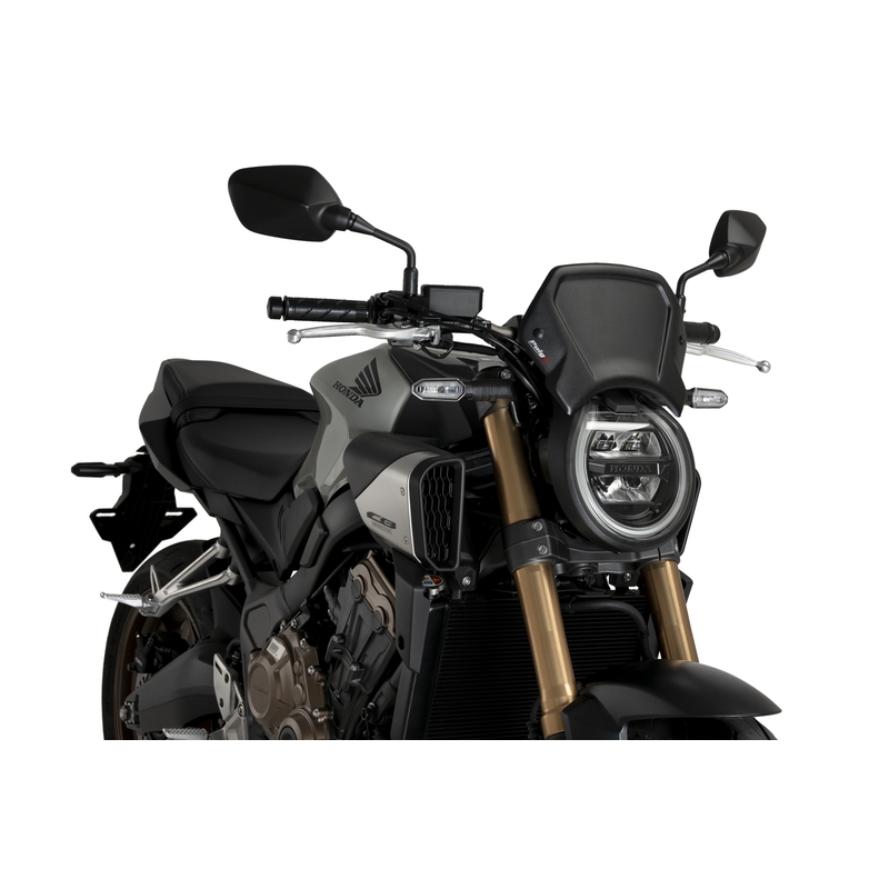 Parbriz PUIG FRONTAL PLATE Negru aluminium
