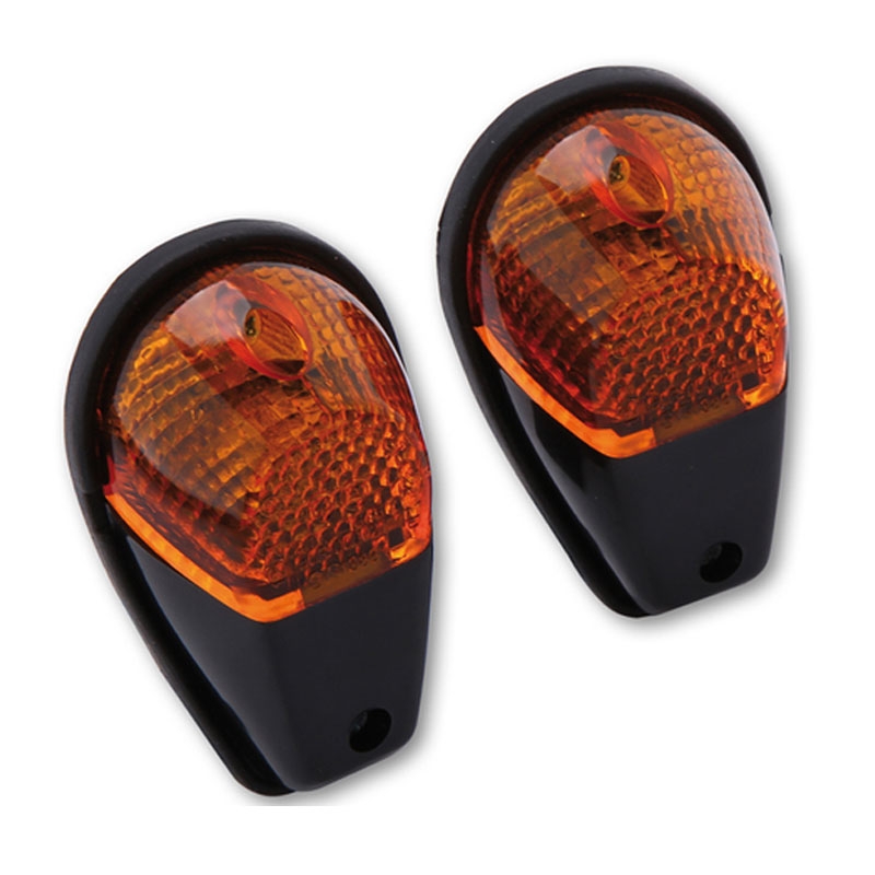 Semnal de direcție pentru motocicletă Highsider Smart 12V/21W negru-portocaliu
