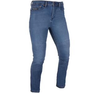Blugi motociclistă damă Oxford Sofia AA blugi scurți drepți albaștri