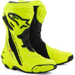 Ghete moto Alpinestars Supertech R galben-negru fluo