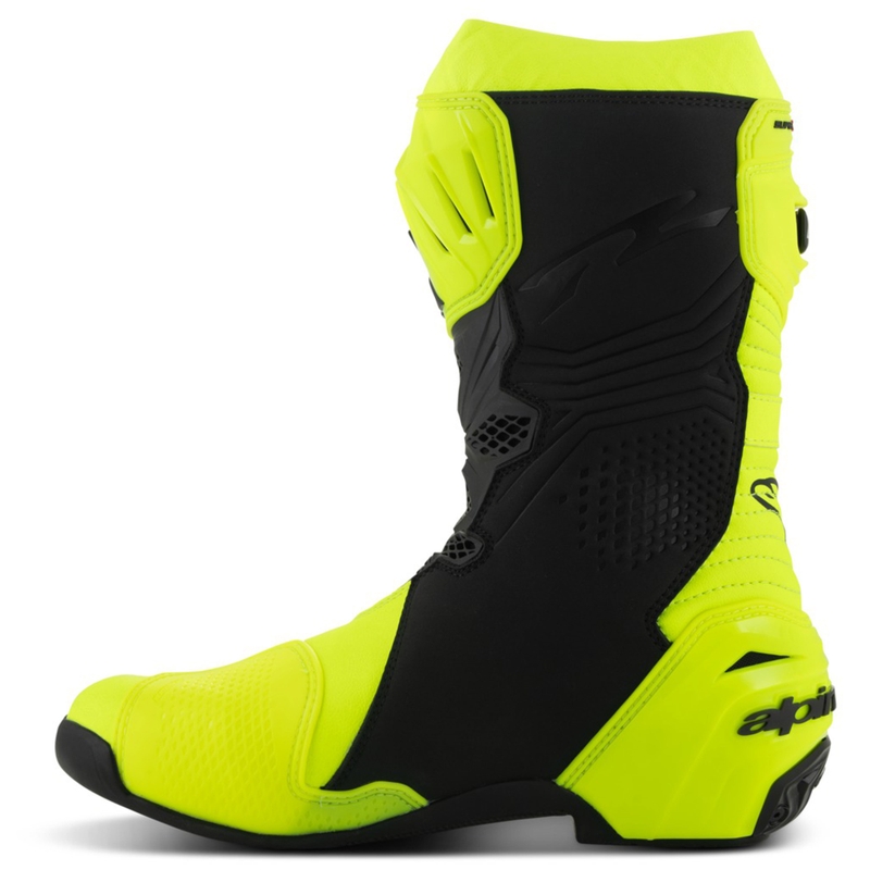 Ghete moto Alpinestars Supertech R galben-negru fluo