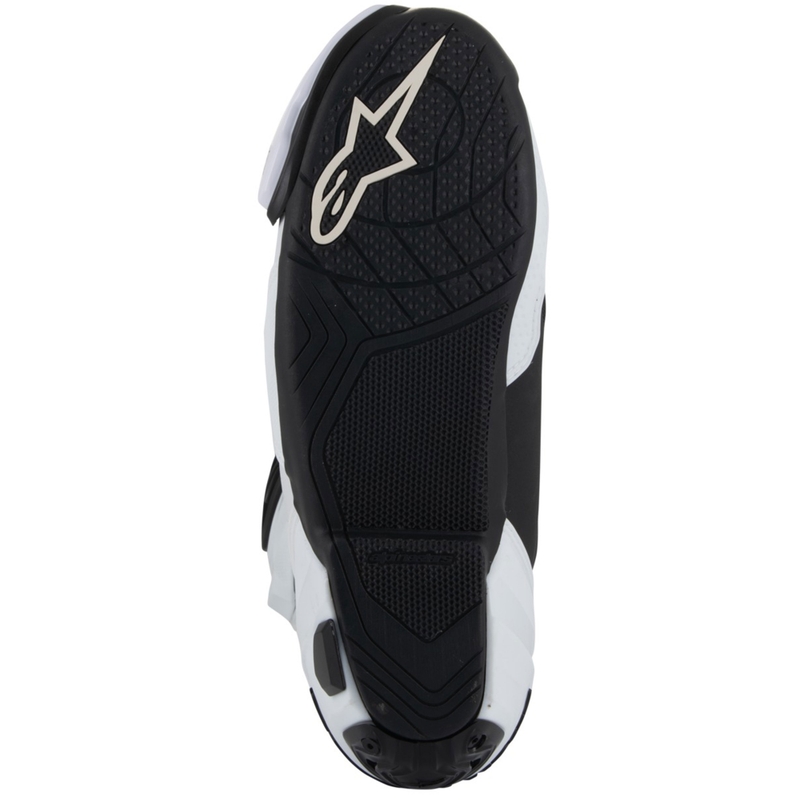 Ghete Motocicletă Alpinestars Supertech R Vented Alb-Gri Deschis-Negru