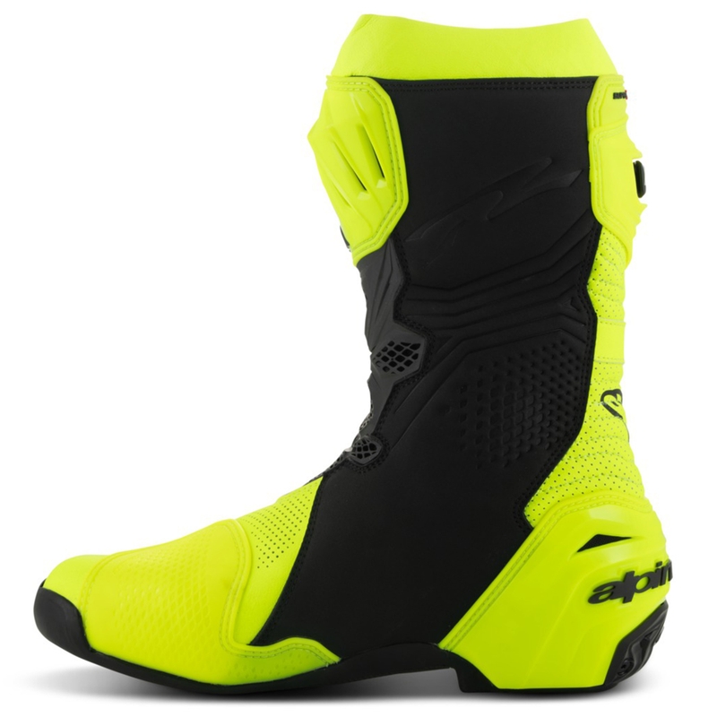 Ghete moto Alpinestars Supertech R Vented galben-negru fluo