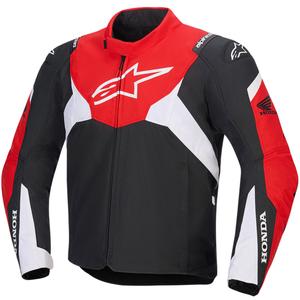 Jachetă Motocicletă Alpinestars T-Jaws V4 Impermeabilă Colecția Honda Negru-Roșu-Alb