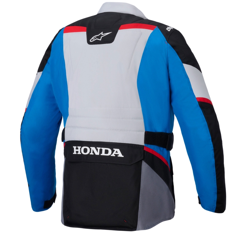 Geacă motocicletă impermeabilă Alpinestars ST-1 colecția Honda gri-albastru-negru-roșu