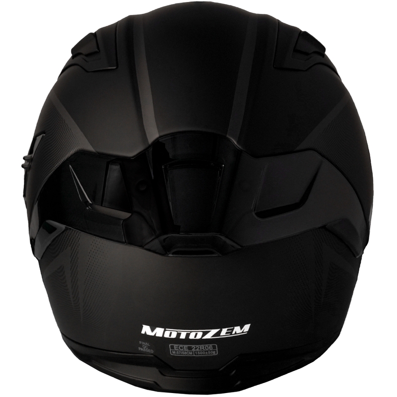 Cască integrală de motocicletă Motozem Guardian, neagră mată - II. calitate