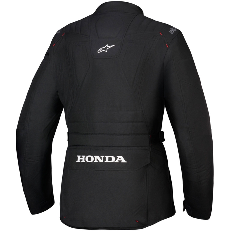 Geacă motocicletă Alpinestars Stella ST-1 Waterproof pentru femei, colecția Honda, negru-roșu