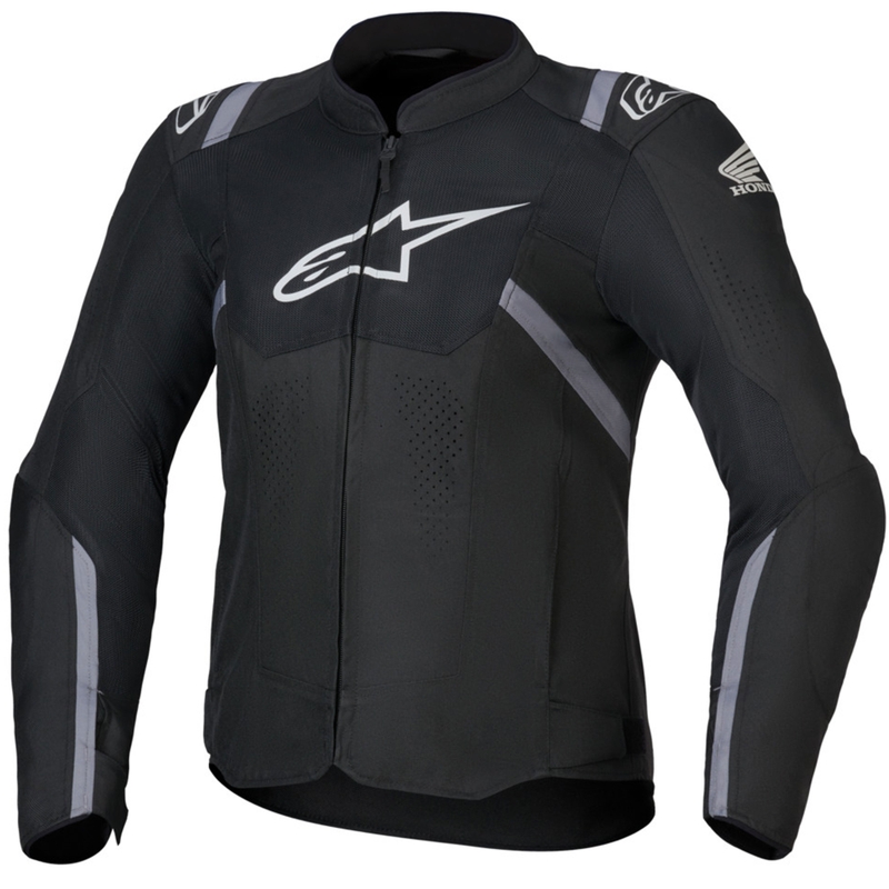 Geacă de motocicletă Alpinestars Stella T-SPS Air V2 Honda collection pentru femei, negru-gri-alb