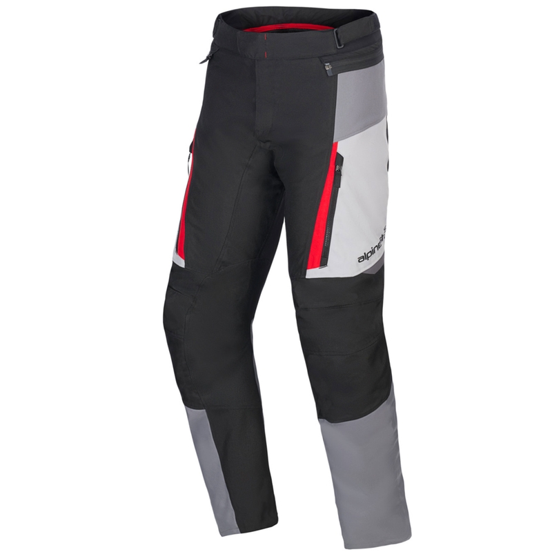 Pantaloni motocicletă Alpinestars ST-1 impermeabili colecția Honda gri-gri închis-negru-roșu