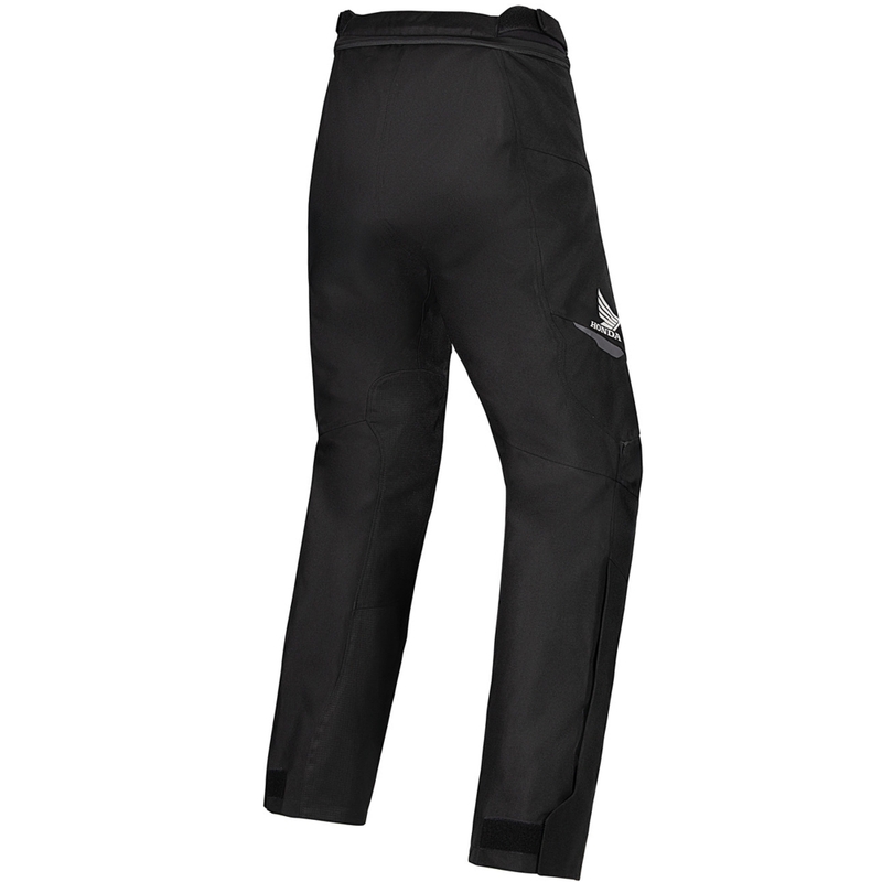 Pantaloni motocicletă Alpinestars Stella ST-1 Waterproof pentru femei, colecția Honda, negru-roșu