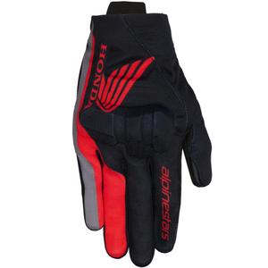 Mănuși de motocicletă Alpinestars Reef V2 Honda Collection Negru-Roșu-Gri