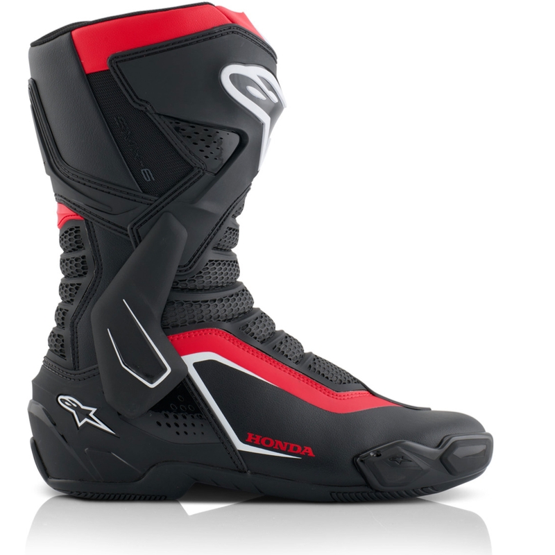 Ghete Motocicletă Alpinestars SMX-6 V3 Honda Collection Negru-Roșu-Alb