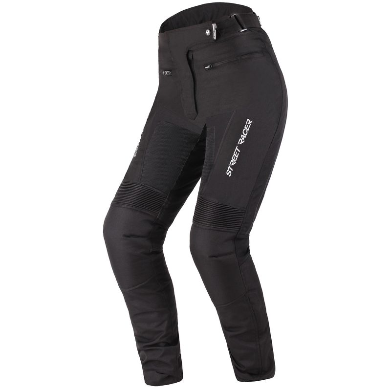 Pantaloni moto pentru femei Street Racer Elite negru lichidare