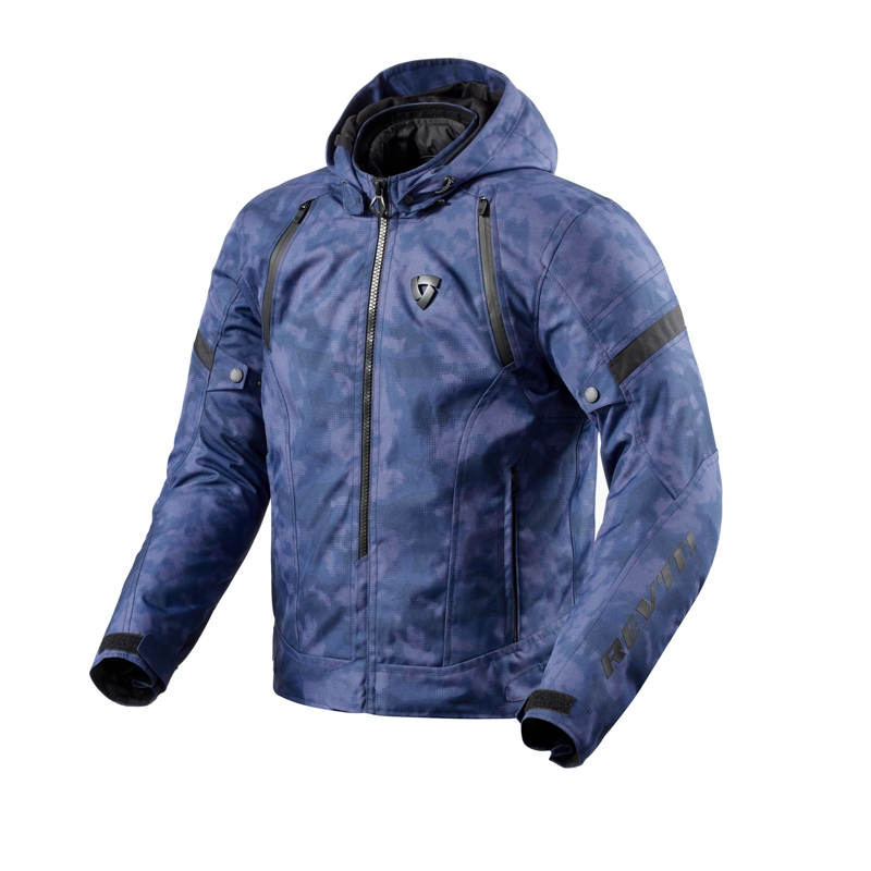 Geacă moto Revit Flare 3 H2O camo albastru