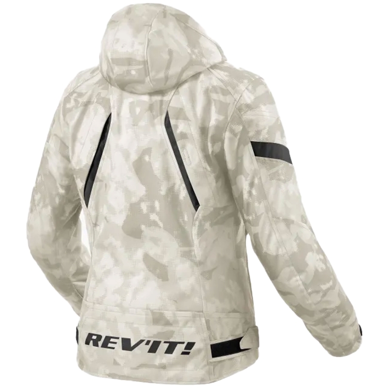 Geaca moto dama Revit Flare 3 H2O camo gri-alb
