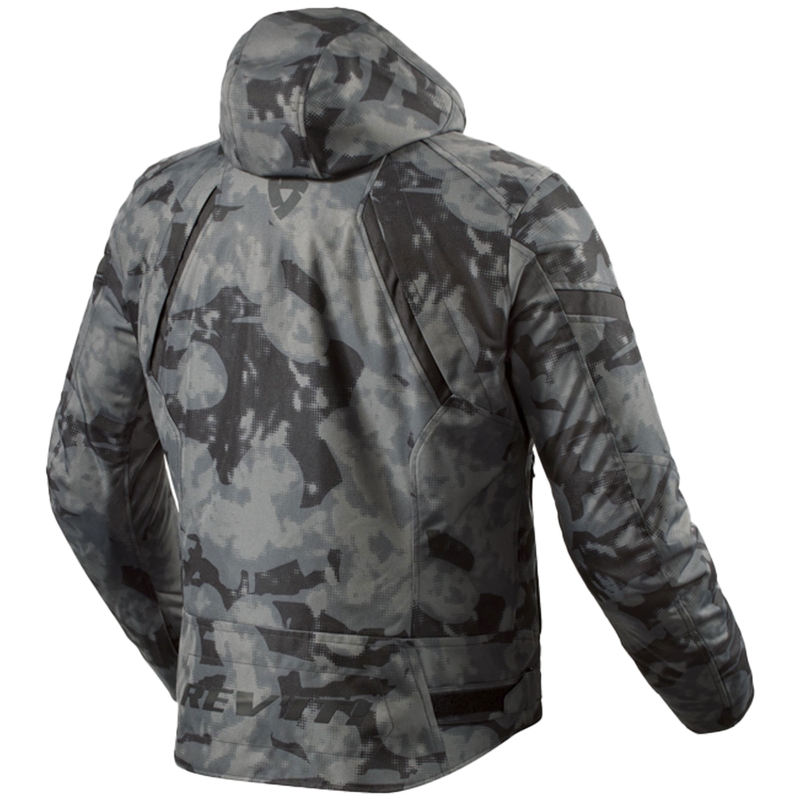 Geacă moto Revit Flare 3 H2O camo gri închis
