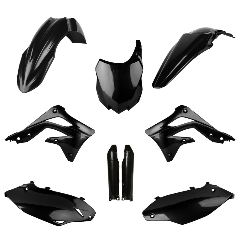 Kit plastice POLISPORT Negru pentru KAWASAKI KX 450 (F) 2013-2015