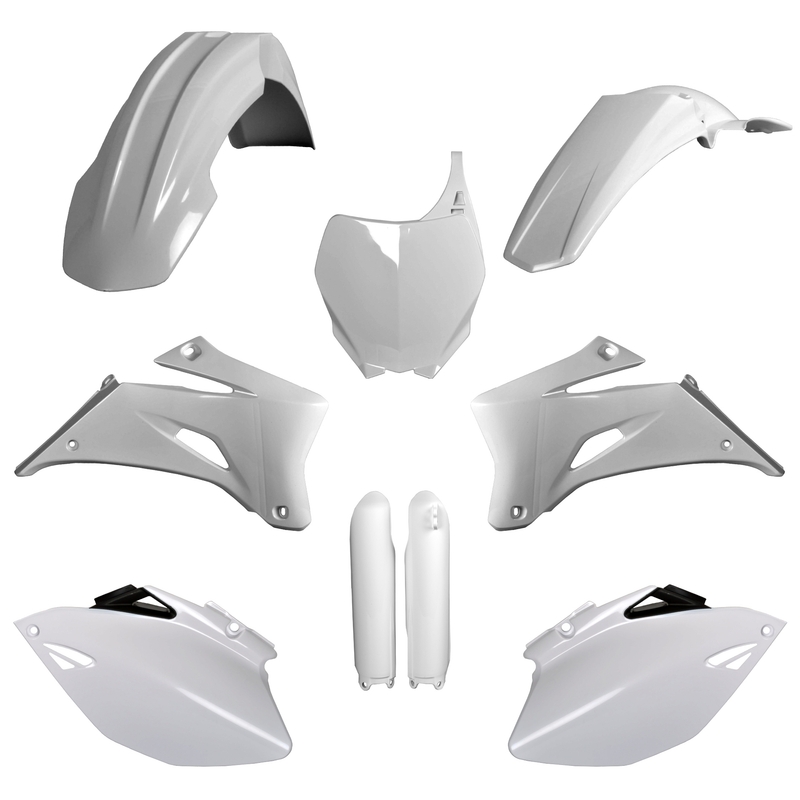 Kit plastice POLISPORT Alb pentru YAMAHA YZ 250 F 2008-2009, YAMAHA YZ 450 F 2008-2009