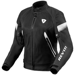 Jachetă pentru femei Revit Control Air H2O negru și alb pentru motociclete Revit Control Air H2O negru și alb