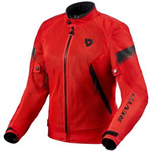 Jacheta pentru motociclete Revit Control Air H2O pentru femei, roșu și negru