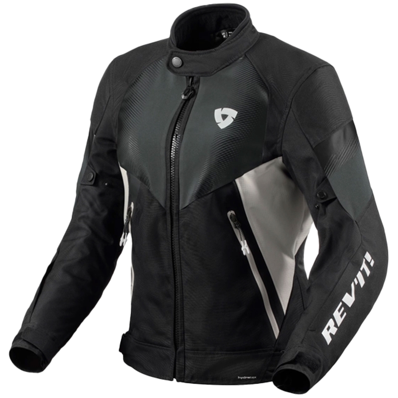Jachetă de motocicletă Revit Control H2O pentru femei, neagră-argintie