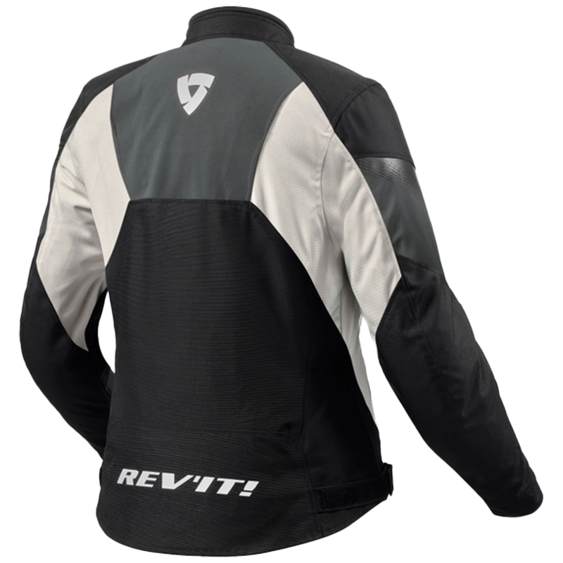 Jachetă de motocicletă Revit Control H2O pentru femei, neagră-argintie