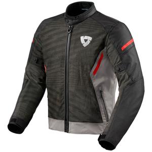 Geacă moto Revit Torque 2 H2O gri-roșu