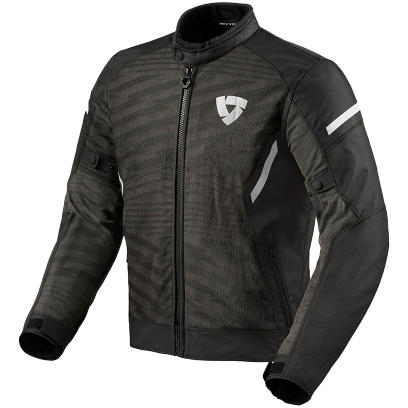 Jachetă de motocicletă Revit Torque 2 H2O alb-negru