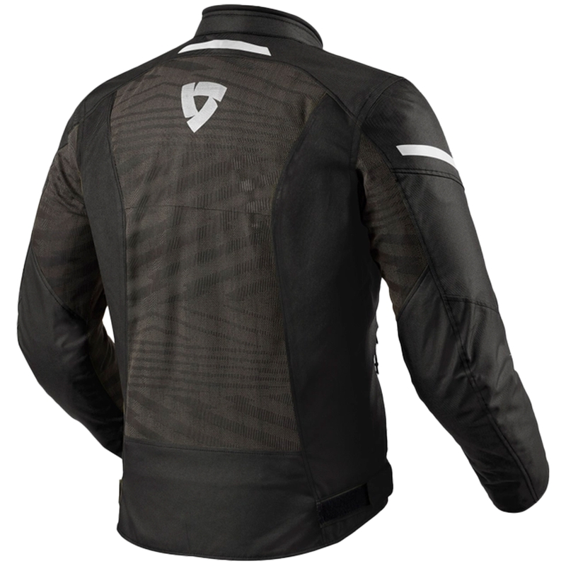 Jachetă de motocicletă Revit Torque 2 H2O alb-negru