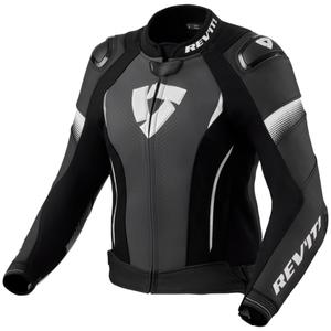 Jachetă de motocicletă din piele pentru femei Revit Xena 4 Pro Black and White