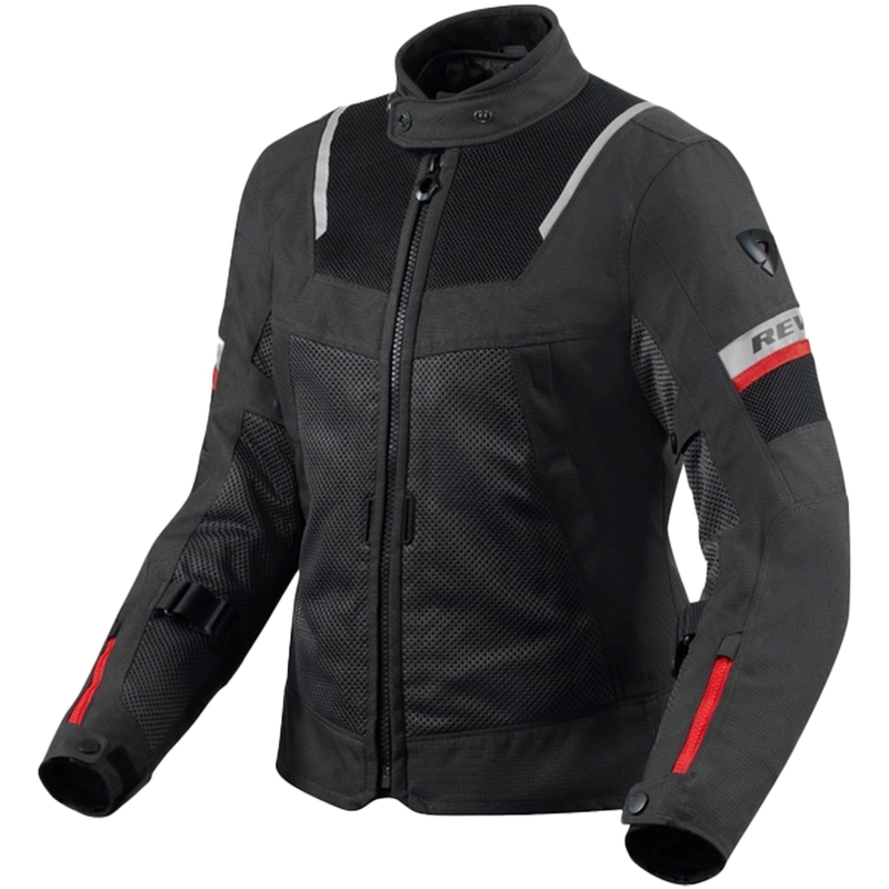 Jacheta de motocicletă Revit Tornado 4 H2O pentru femei, negru-antracit
