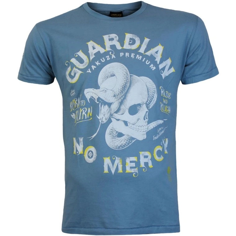 Tricou Yakuza Premium Guardian No Mercy albastru