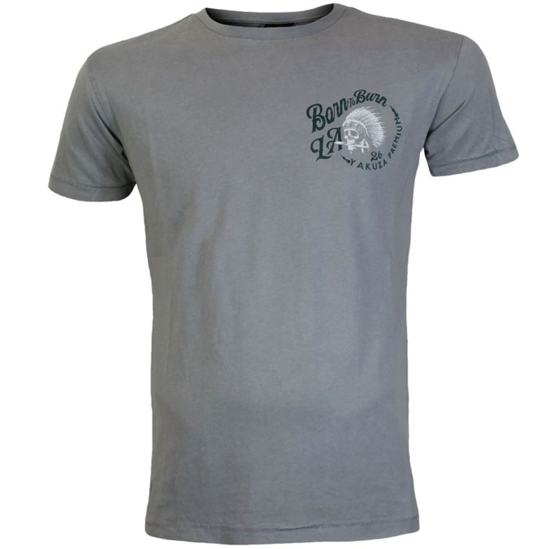 Tricou Yakuza Premium Rude and Rough - Gri Los Angeles