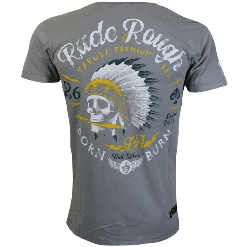 Tricou Yakuza Premium Rude and Rough - Gri Los Angeles