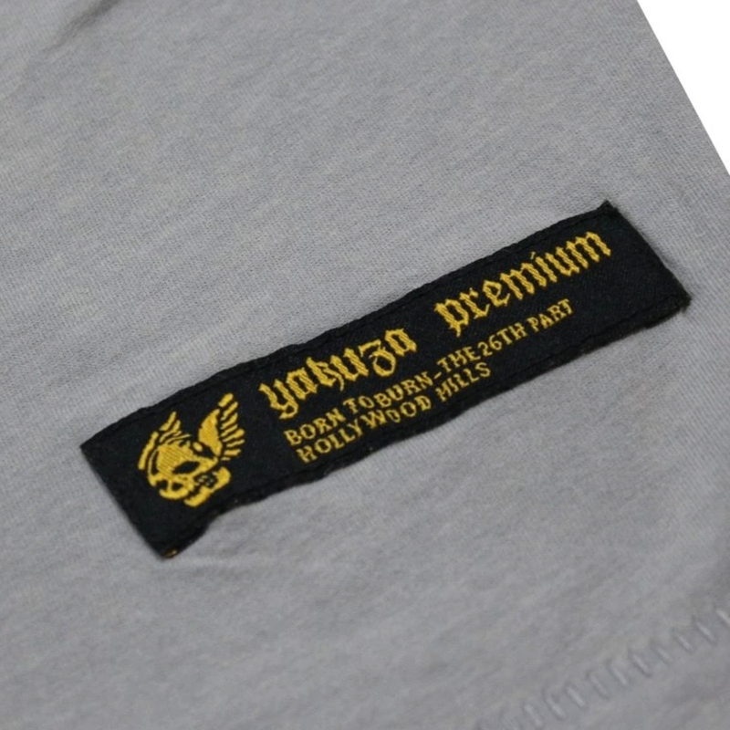 Tricou Yakuza Premium Rude and Rough - Gri Los Angeles