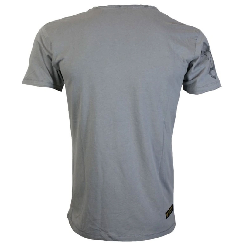 Tricou Yakuza Premium Rude and Rough Born to Burn - Gri Los Angeles