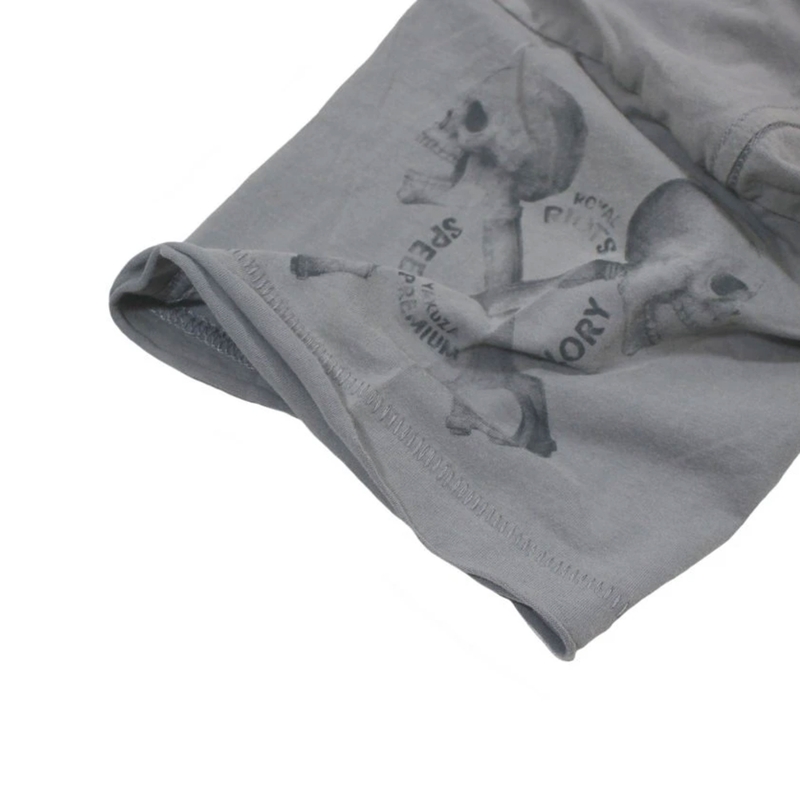 Tricou Yakuza Premium Rude and Rough Born to Burn - Gri Los Angeles