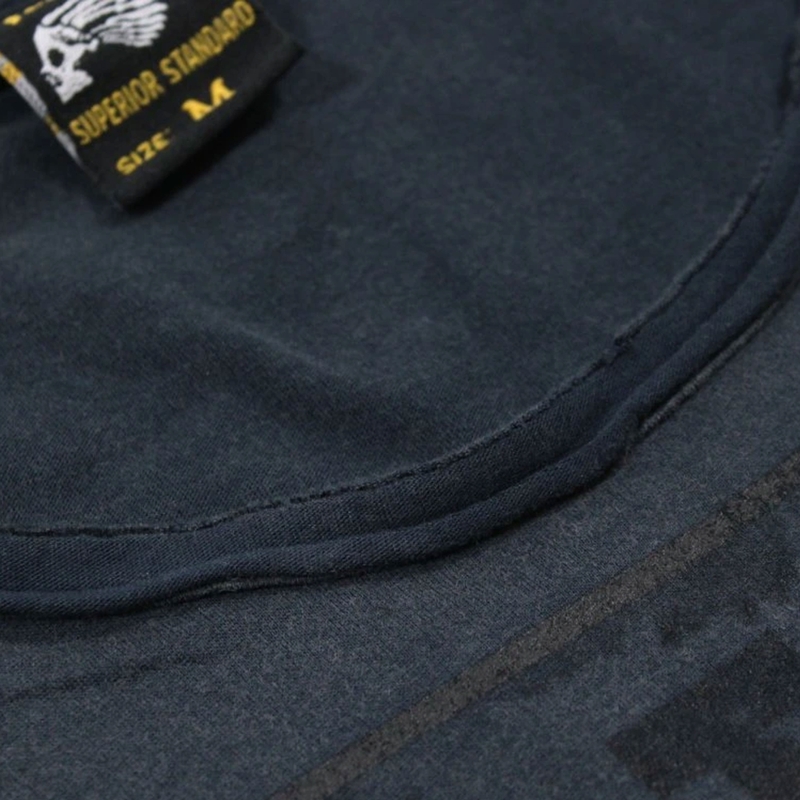 Tricou Yakuza Premium Rude and Rough Born to Burn - Los Angeles albastru