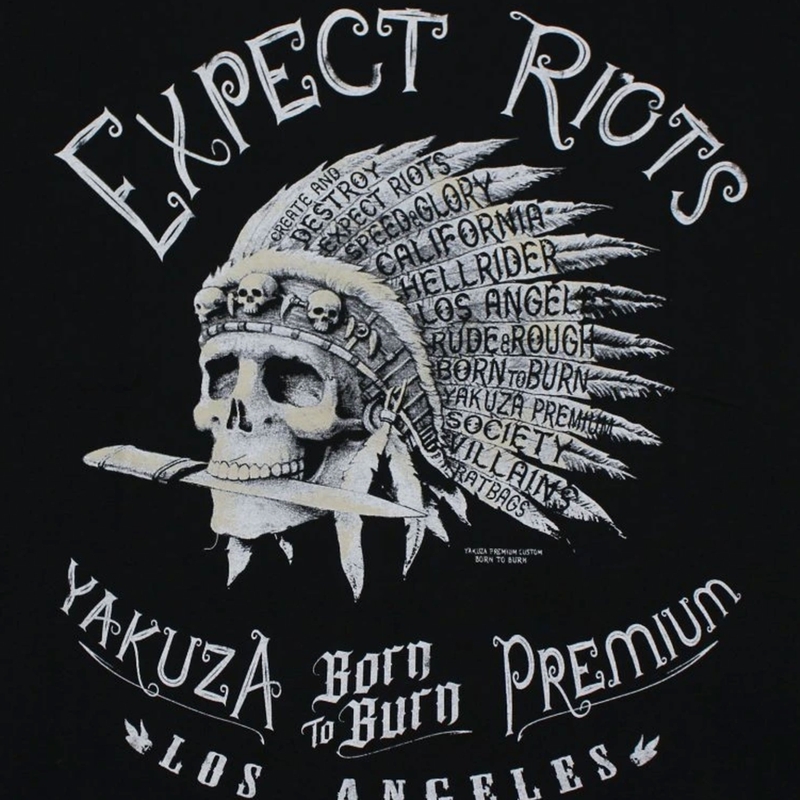Tricou Yakuza Premium Expect Riots - Los Angeles negru