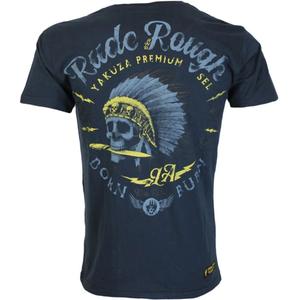 Tricou Yakuza Premium Rude and Rough - Los Angeles albastru închis