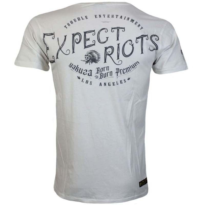 Tricou Yakuza Premium Expect Riots - Los Angeles alb