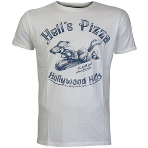 Tricou Yakuza Premium Hells Pizza - Los Angeles alb