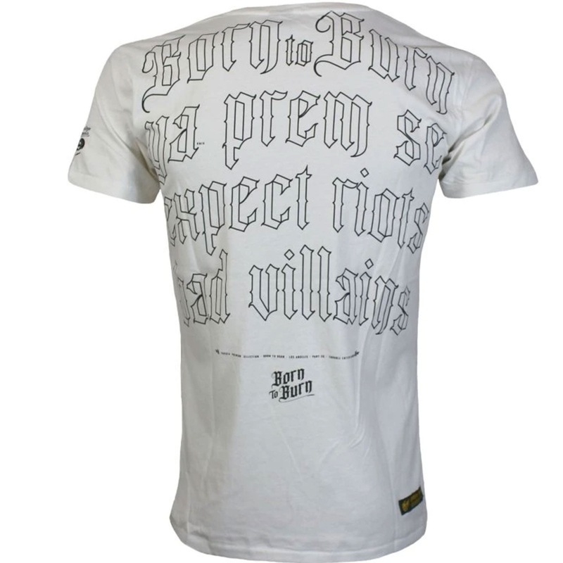 Tricou Yakuza Premium Born to Burn - Los Angeles alb