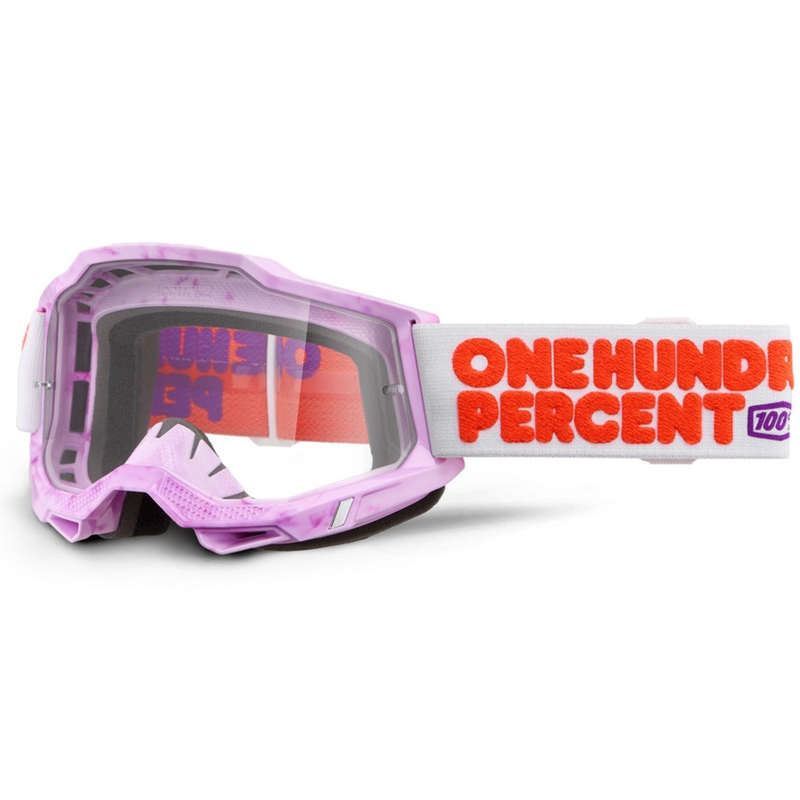 Ochelari de motocross 100% Accuri 2 Hundreds cu plexiglas transparent
