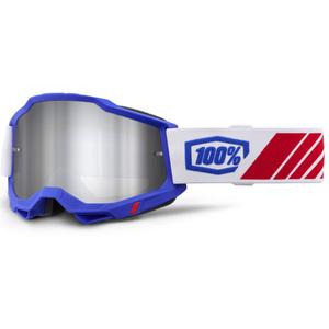 Ochelari de motocross 100% Accuri 2 Kolby cu plexiglas argintiu